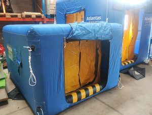 Atlantas Marine portable inflatable workspace for ROV operations